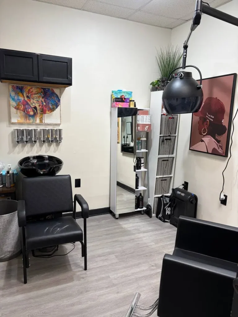 modern hair styling station humble