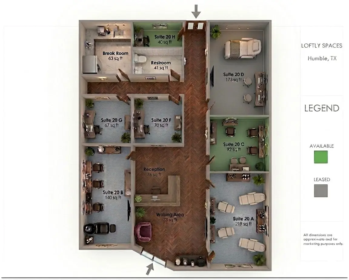 ​luxury salon suites concept humble20 d